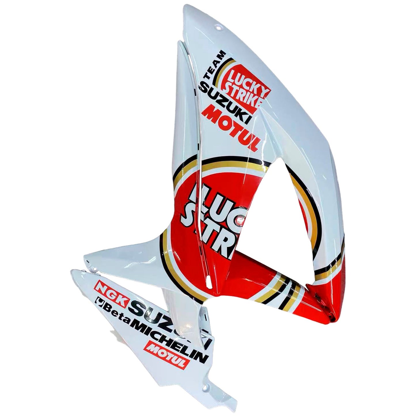 2008-2010 Fairings Suzuki GSXR 600 750 White Red Lucky Strike Generic