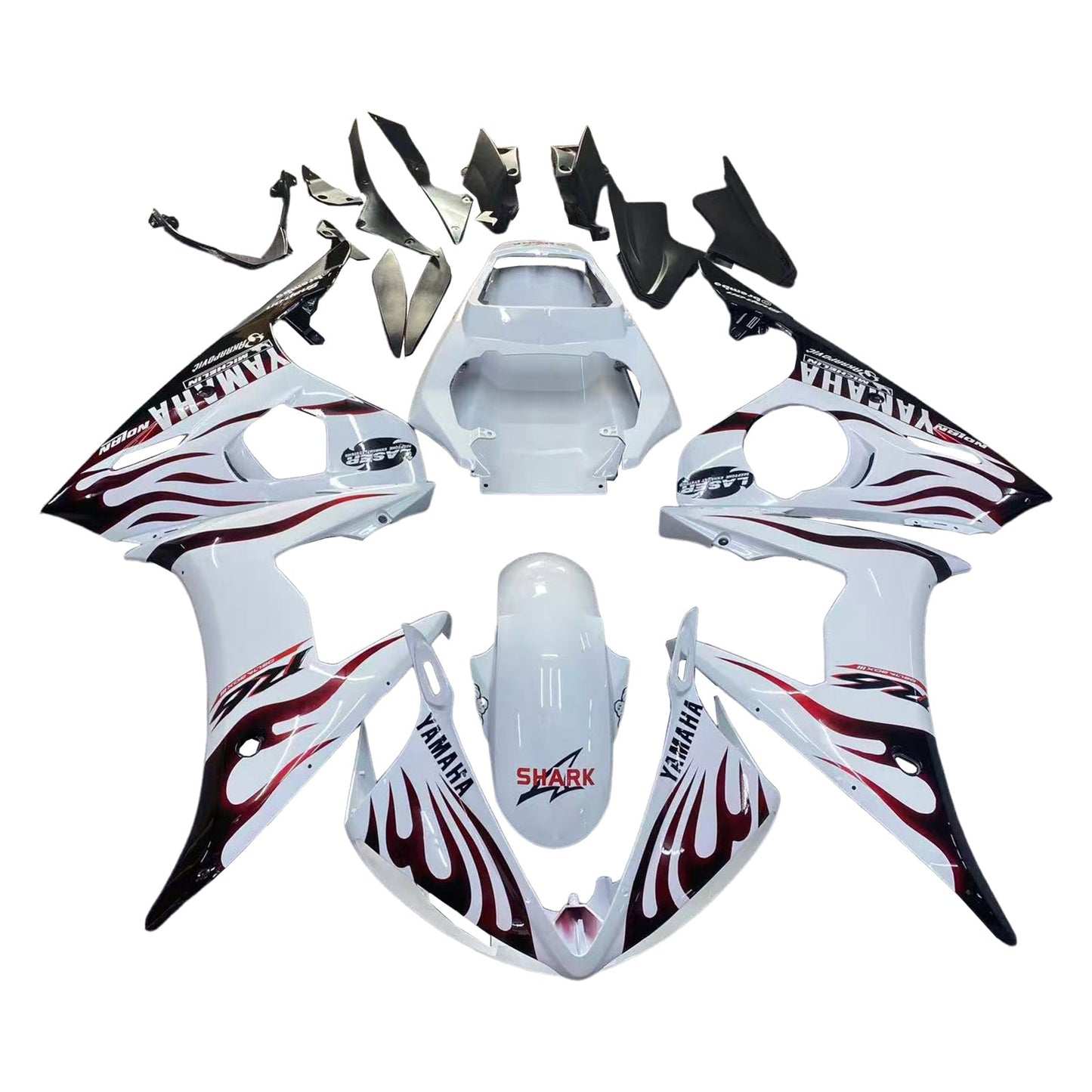 2003-2005 Fairings YZF 600 R6 Bodywork Fairing ABS Injection Molded Plastics Set 21 Color Generic