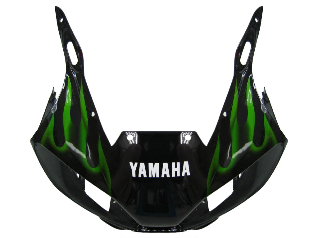 1998-2002 Fairings Yamaha YZF-R6 Black & Green Flame R6 Generic