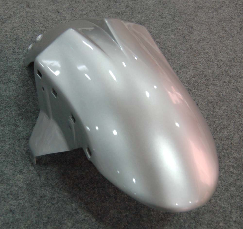 2007-2008 Fairings Kawasaki ZX6R ZX636 Silver & Red Flame ZX6R Generic