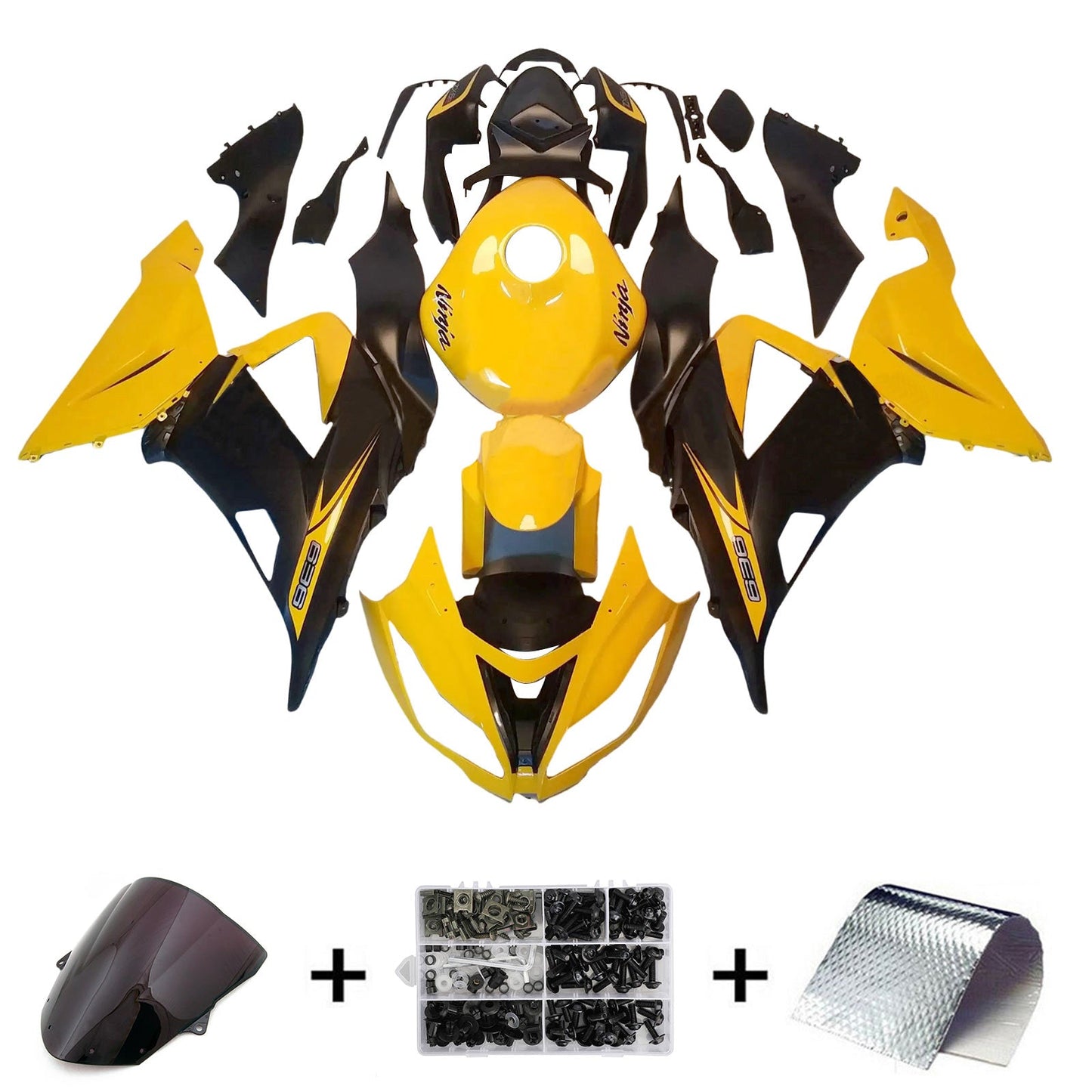 2013-2018 Kawasaki ZX6R 636 Fairing Kit Bodywork Plastic ABS