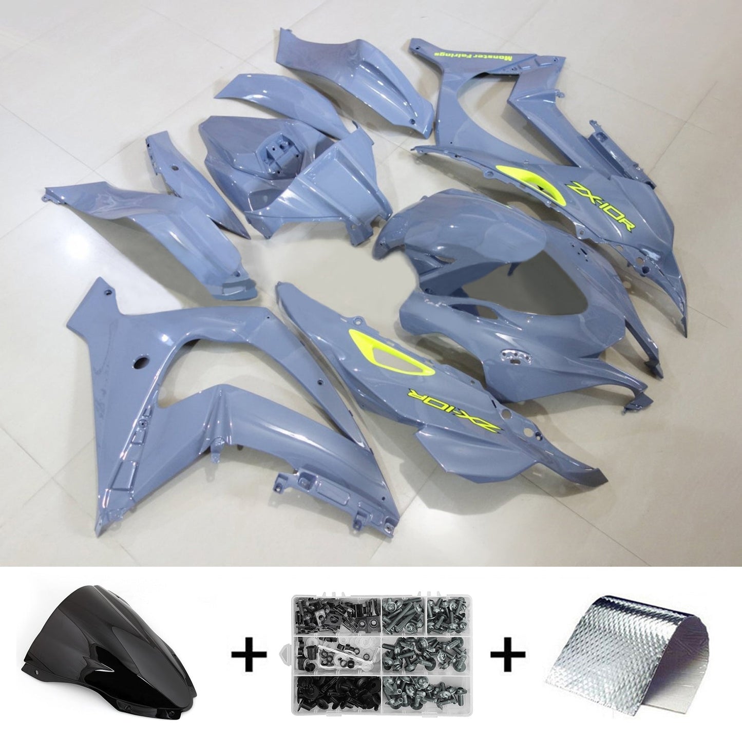 2016-2020 Kawasaki ZX10R Fairing Kit Bodywork Plastic ABS