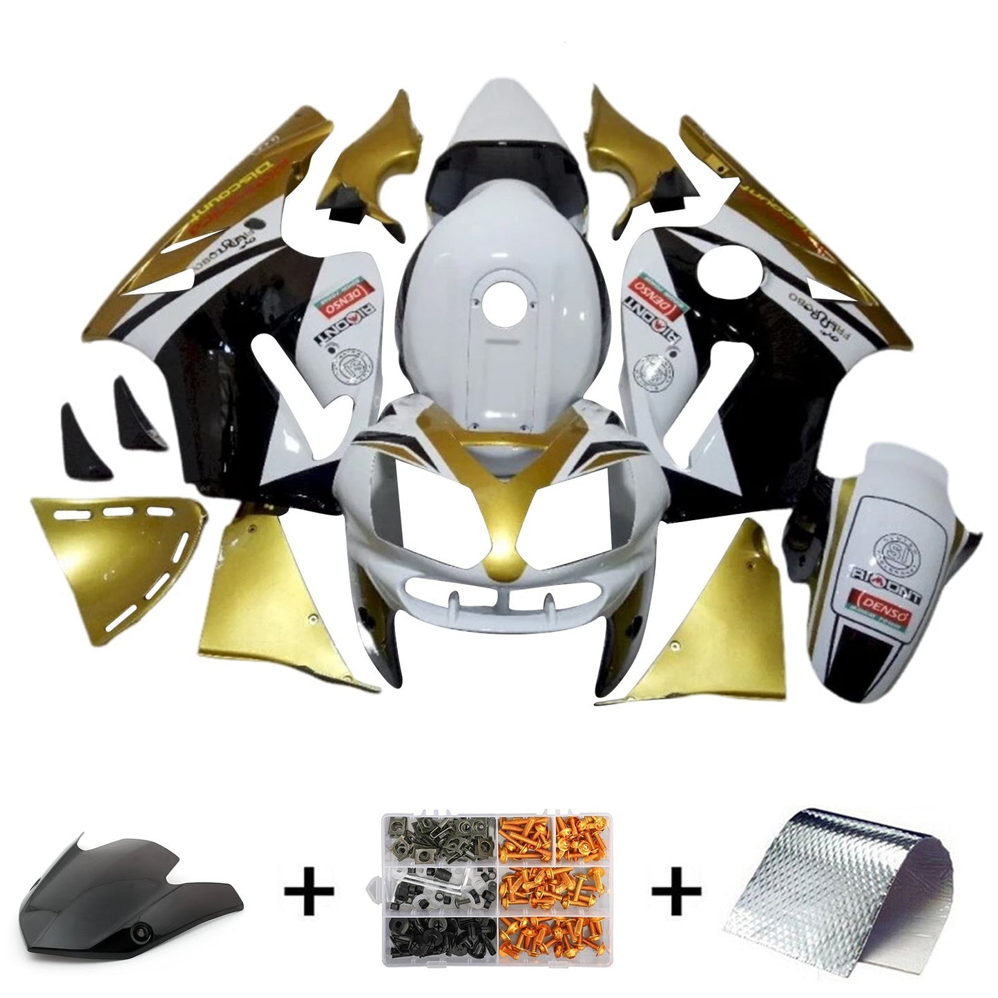 2002-2005 Kawasaki ZX12R Fairing Kit Bodywork Plastic ABS