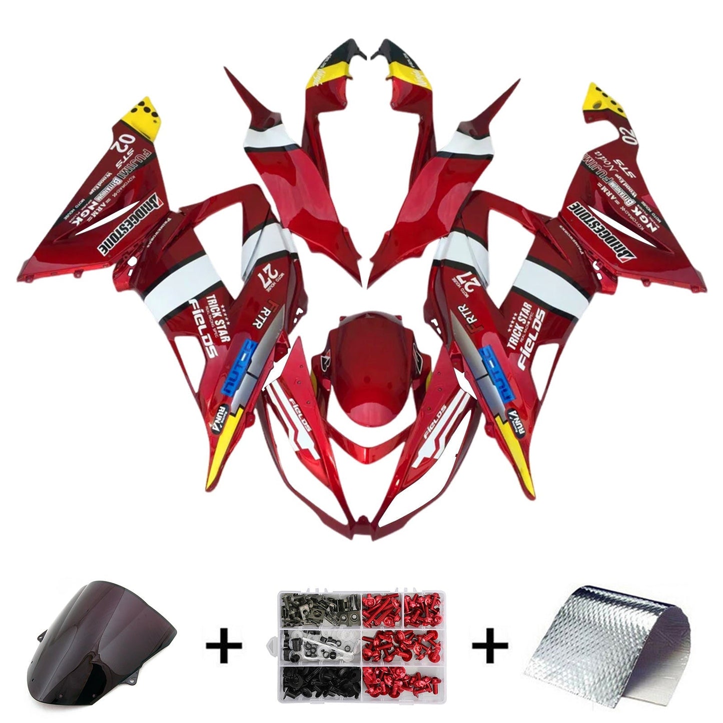 2013-2018 Kawasaki ZX6R 636 Fairing Kit Bodywork Plastic ABS