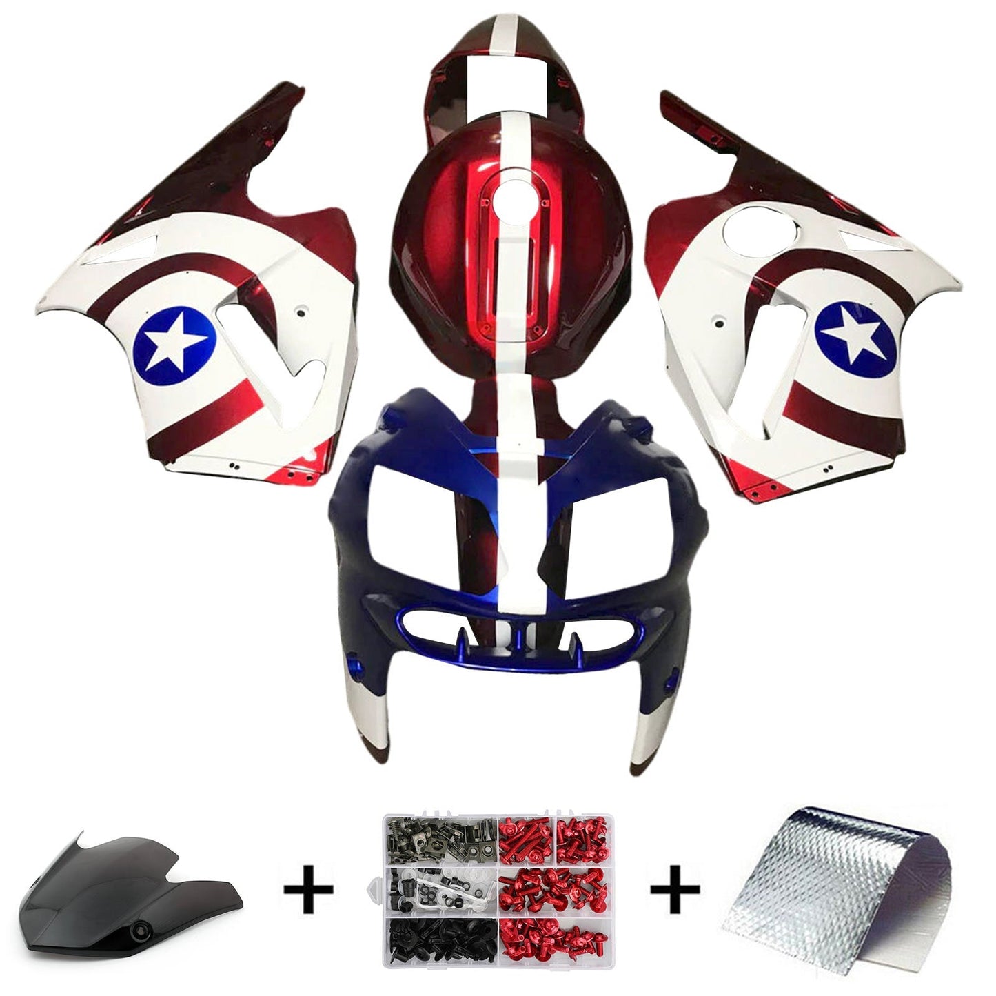 2002-2005 Kawasaki ZX12R Fairing Kit Bodywork Plastic ABS