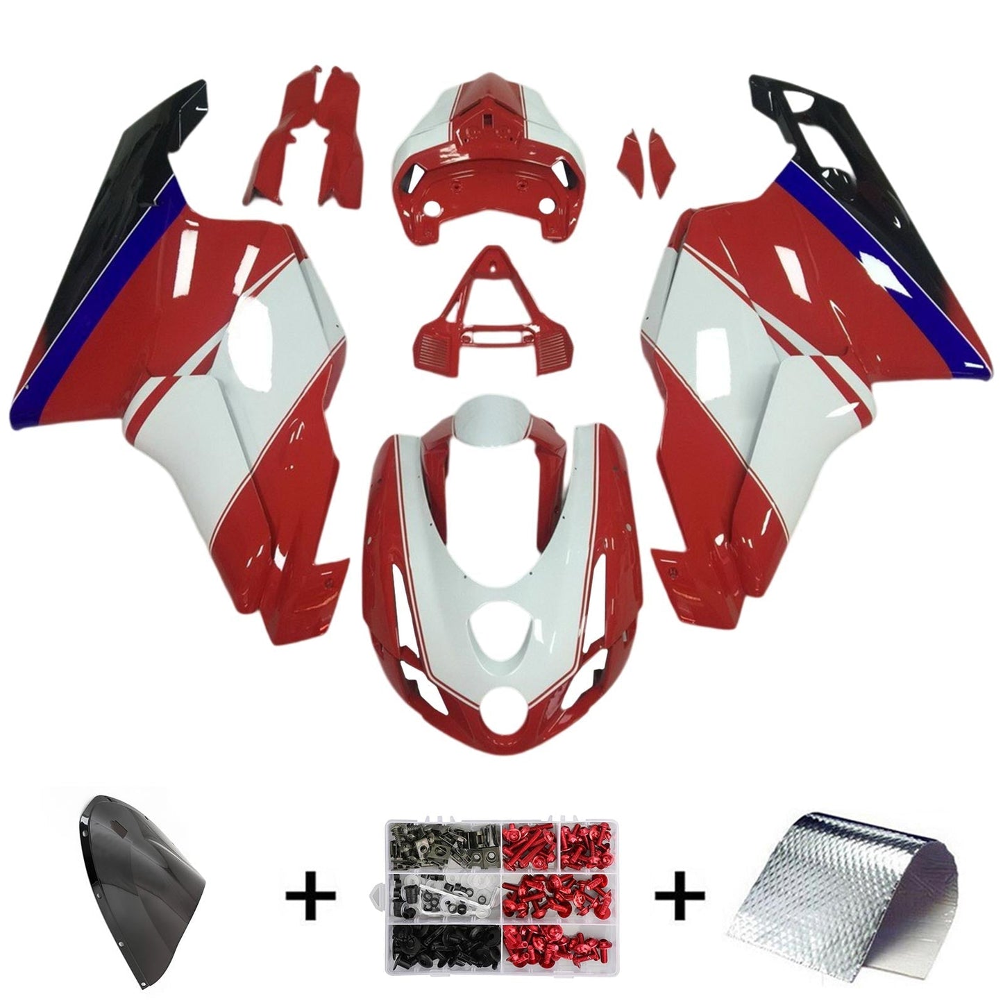 2003 2004 Ducati 999 749 Fairing Kit Bodywork ABS