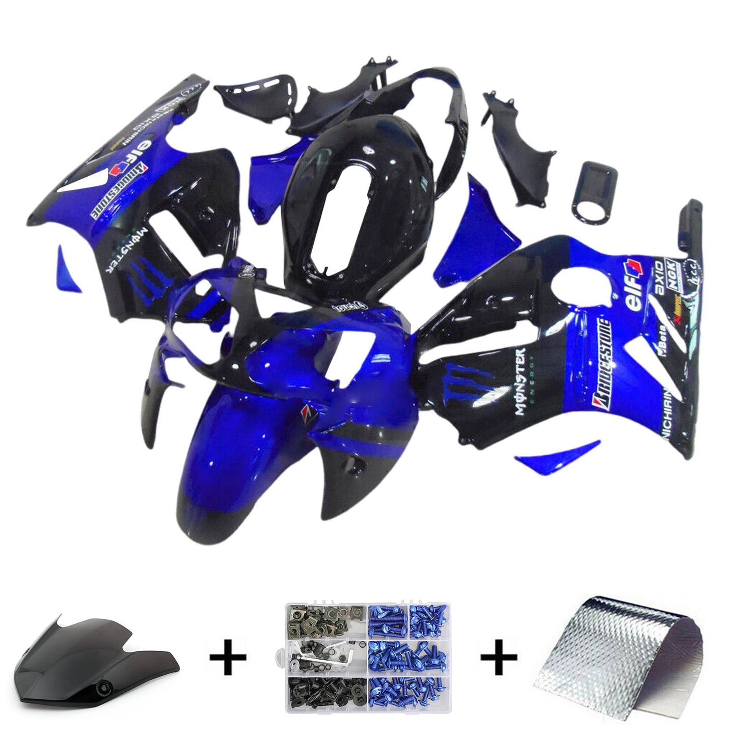 2002-2005 Kawasaki ZX12R Fairing Kit Bodywork Plastic ABS