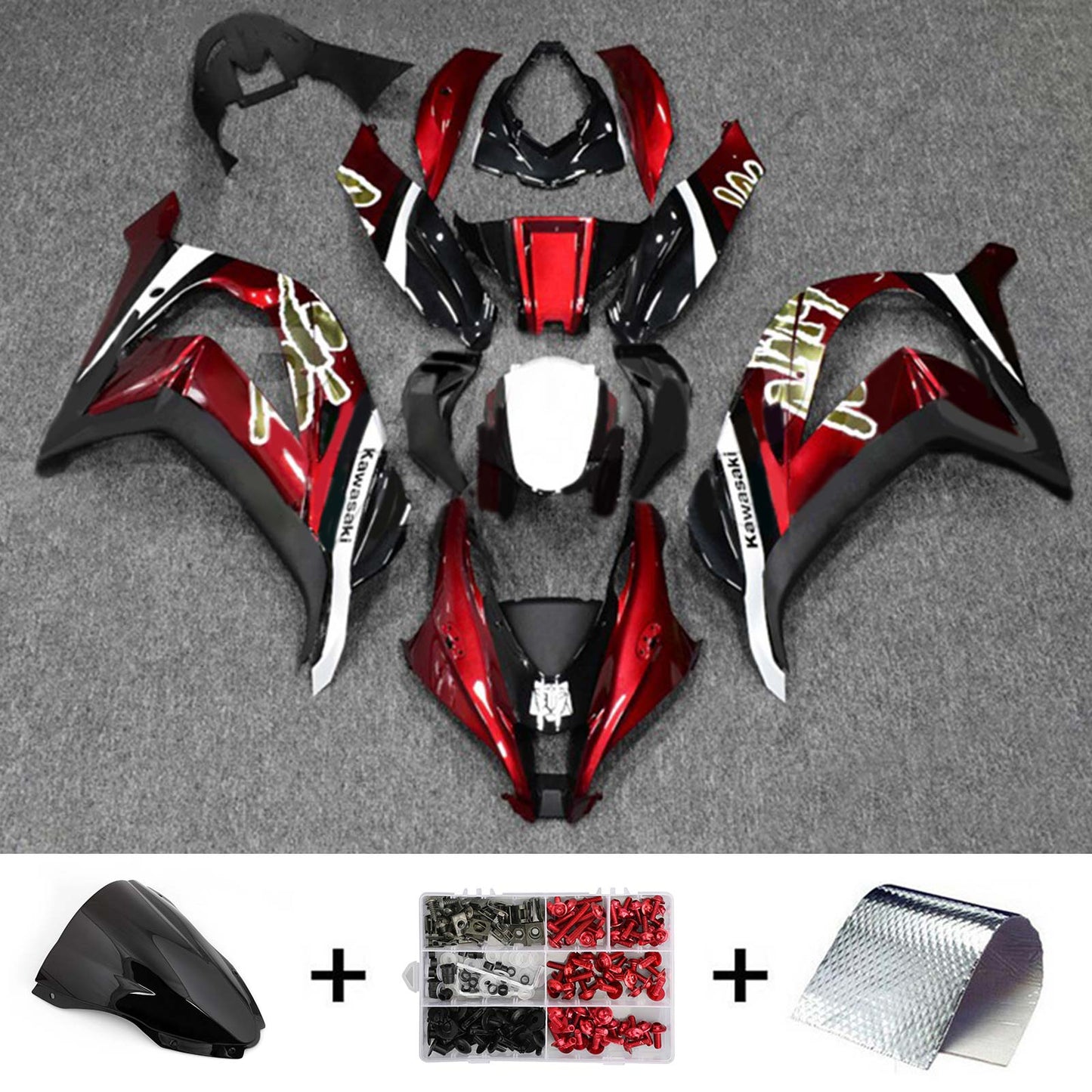2016-2020 Kawasaki ZX10R Fairing Kit Bodywork Plastic ABS