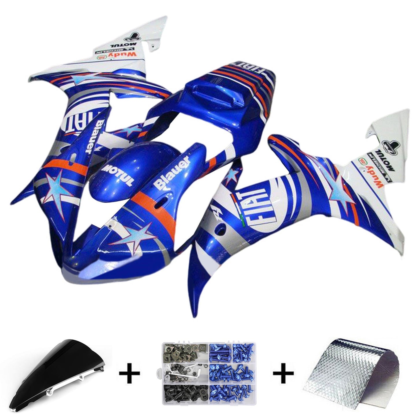 2002-2003 Yamaha YZF 1000 R1 Fairing Kit Bodywork Plastic ABS
