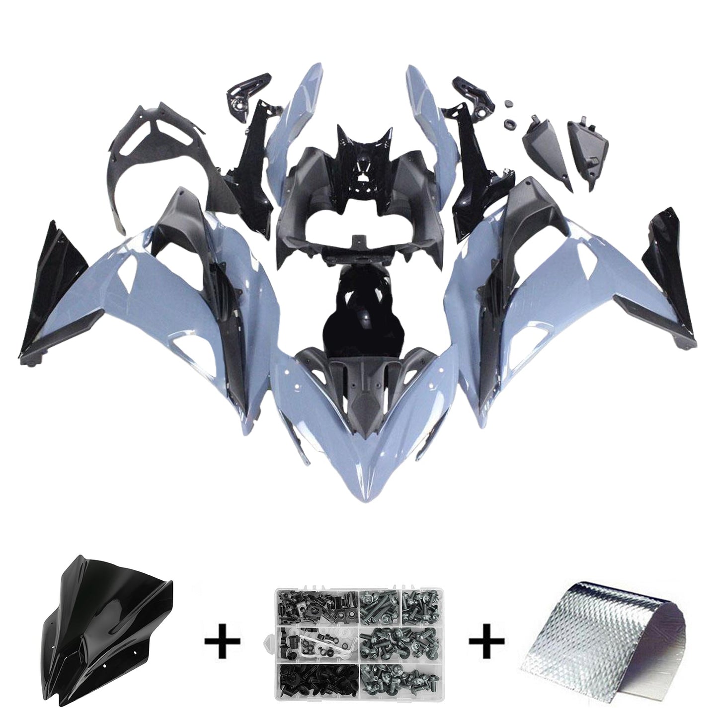 2017-2019 Kawasaki ER6F/Ninja650R Fairing Kit Bodywork Plastic ABS