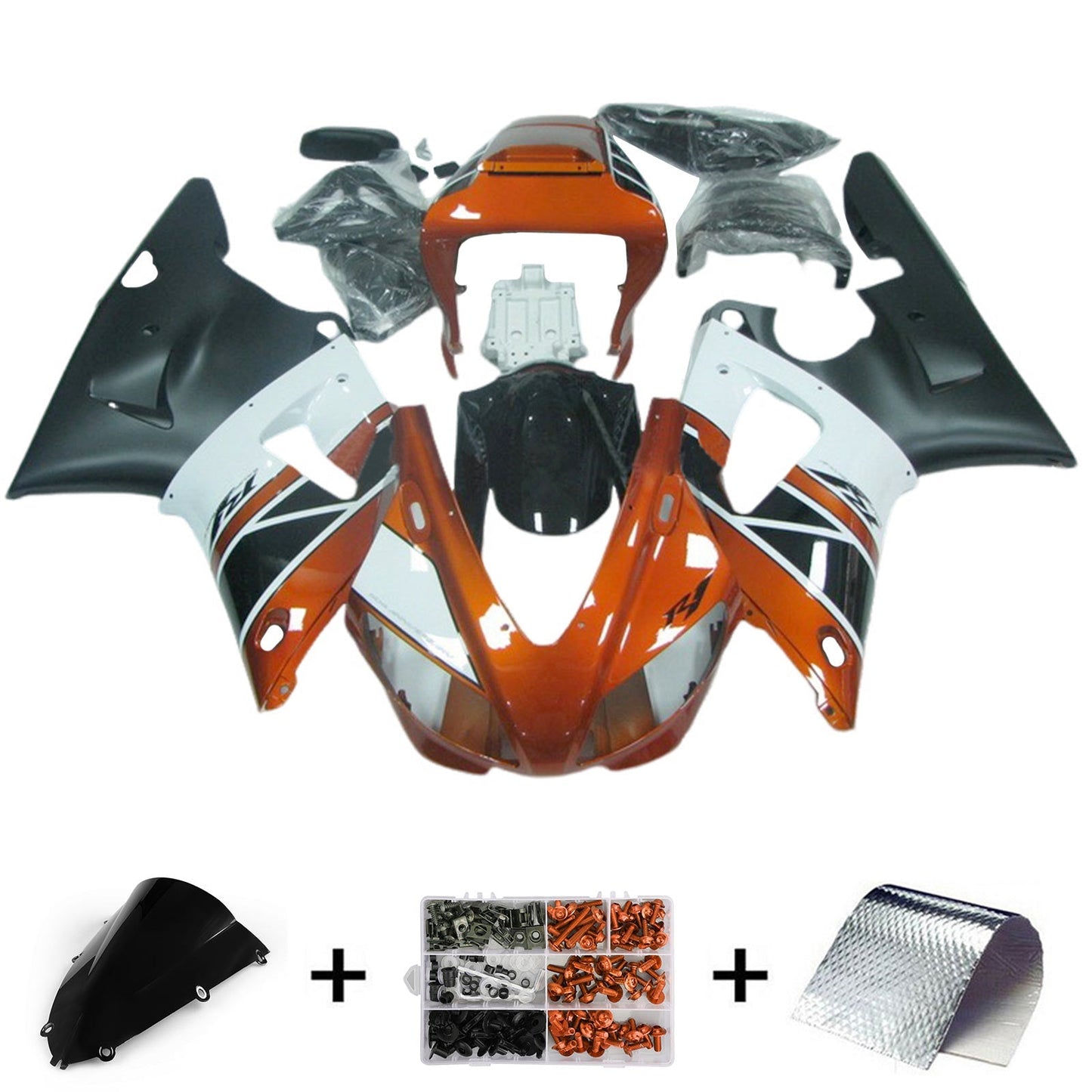 1998-1999 Yamaha YZF-R1 Fairing Kit Bodywork Plastic ABS