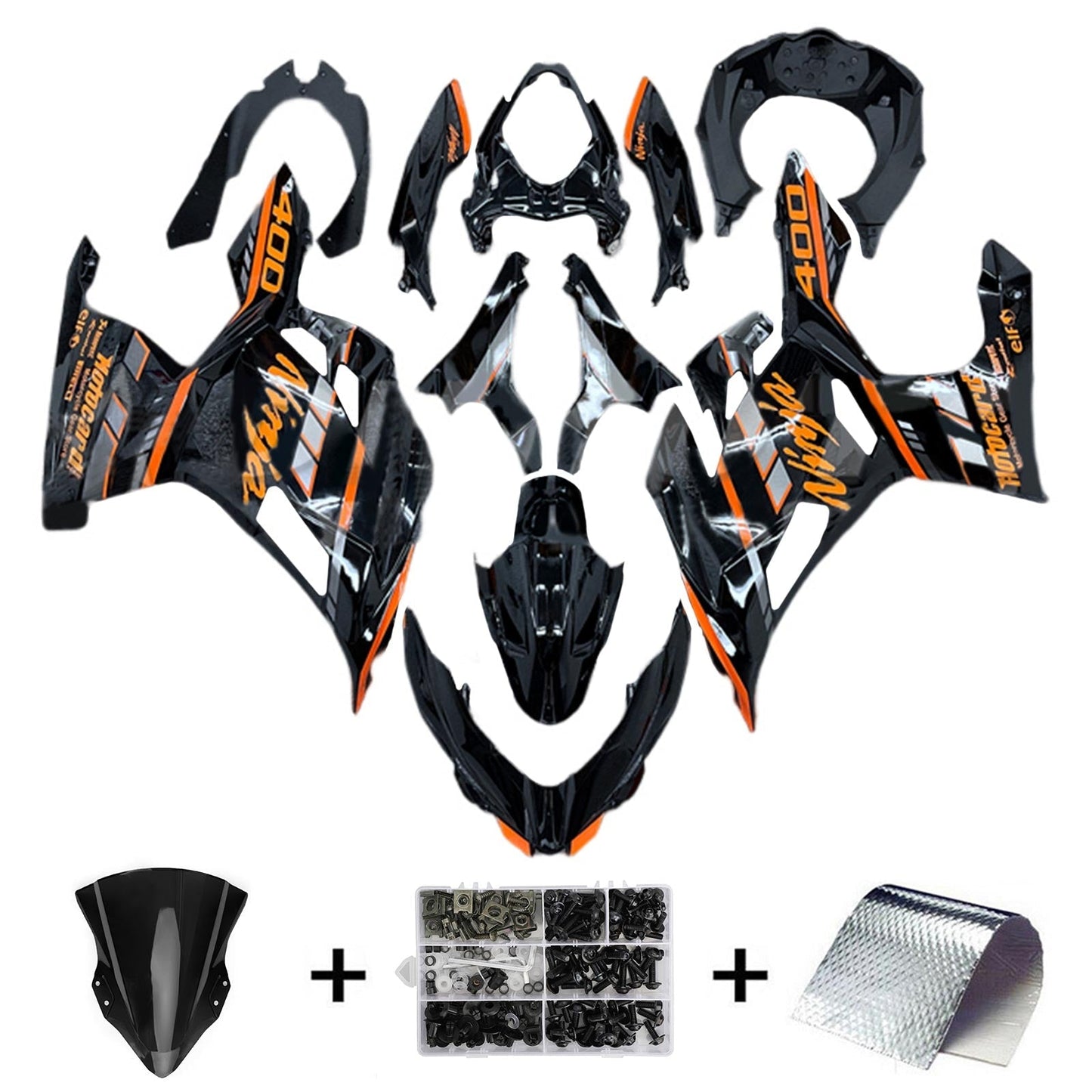 2018-2024 Kawasaki EX400 Ninja400 Fairing Kit Bodywork Plastic ABS
