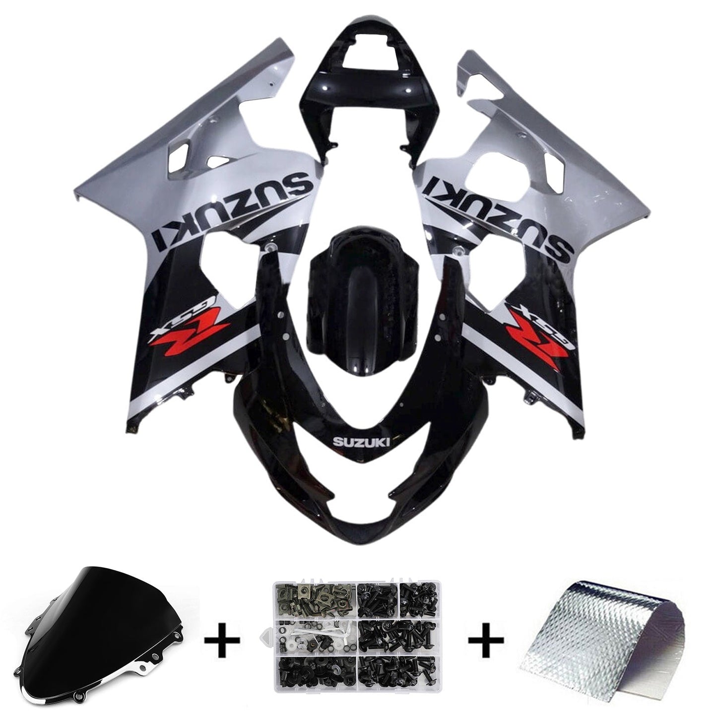 2004-2005 Suzuki GSXR 600/750 K4 Fairing Kit Bodywork Plastic ABS