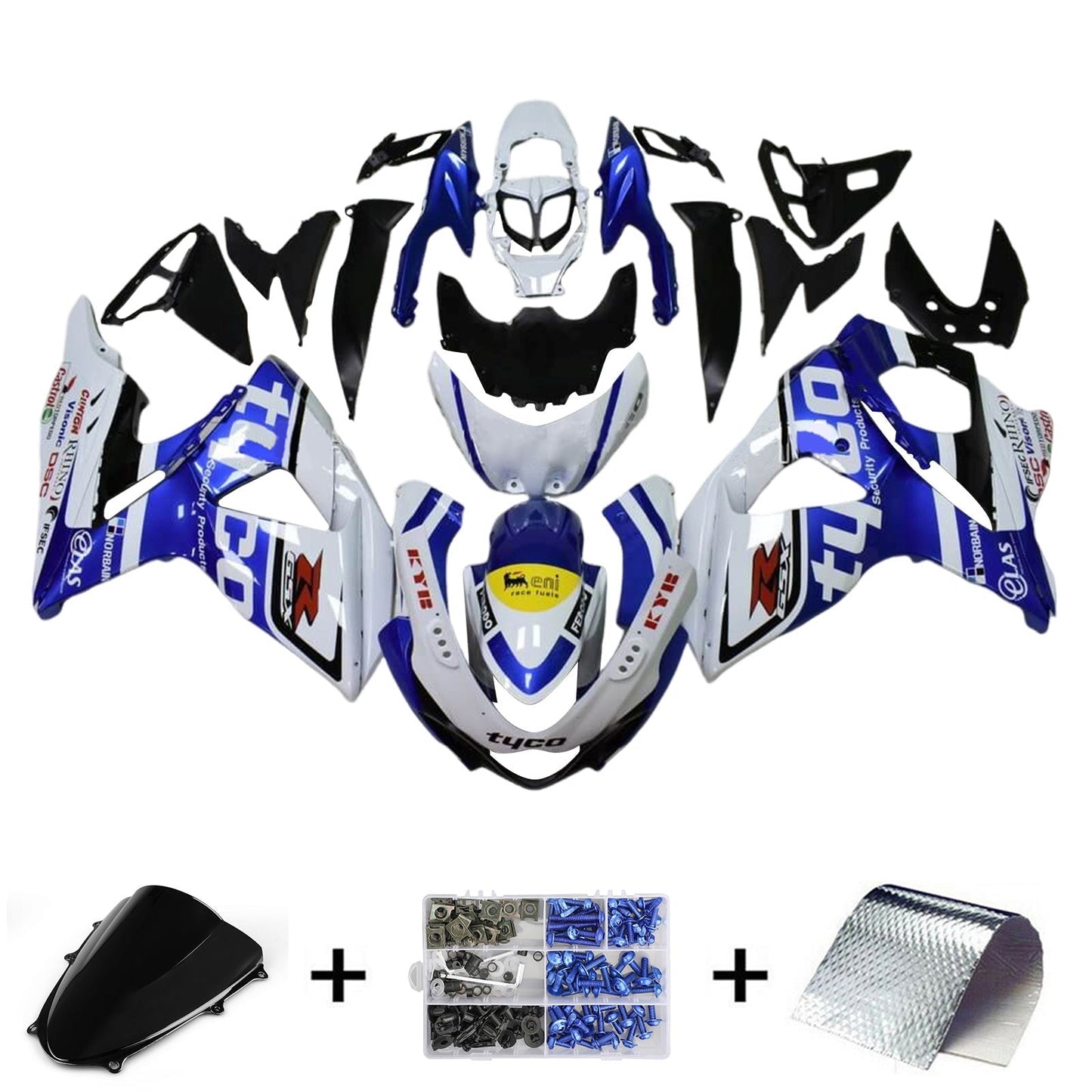 2009-2016 Suzuki GSXR1000 K9 Fairing Kit Bodywork Plastic ABS