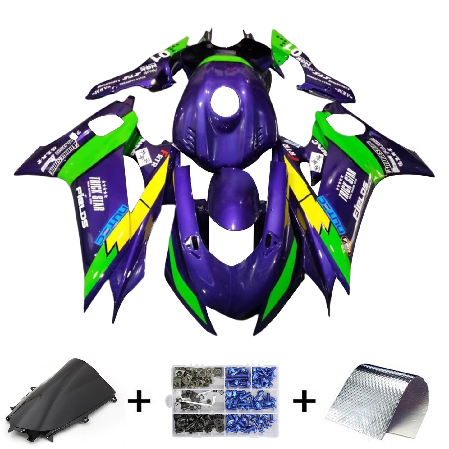 2017-2023 Yamaha YZF-R6 Fairing Kit Bodywork Plastic ABS