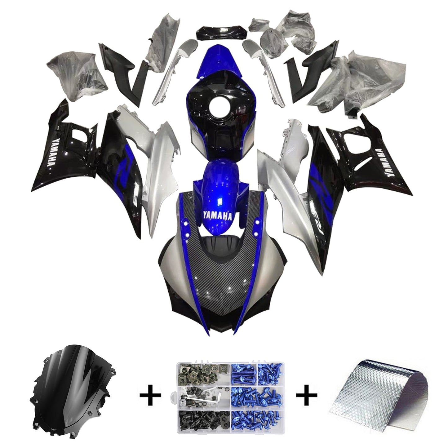 2022-2024 Yamaha YZF-R3 R25 Fairing Kit Bodywork Plastic ABS
