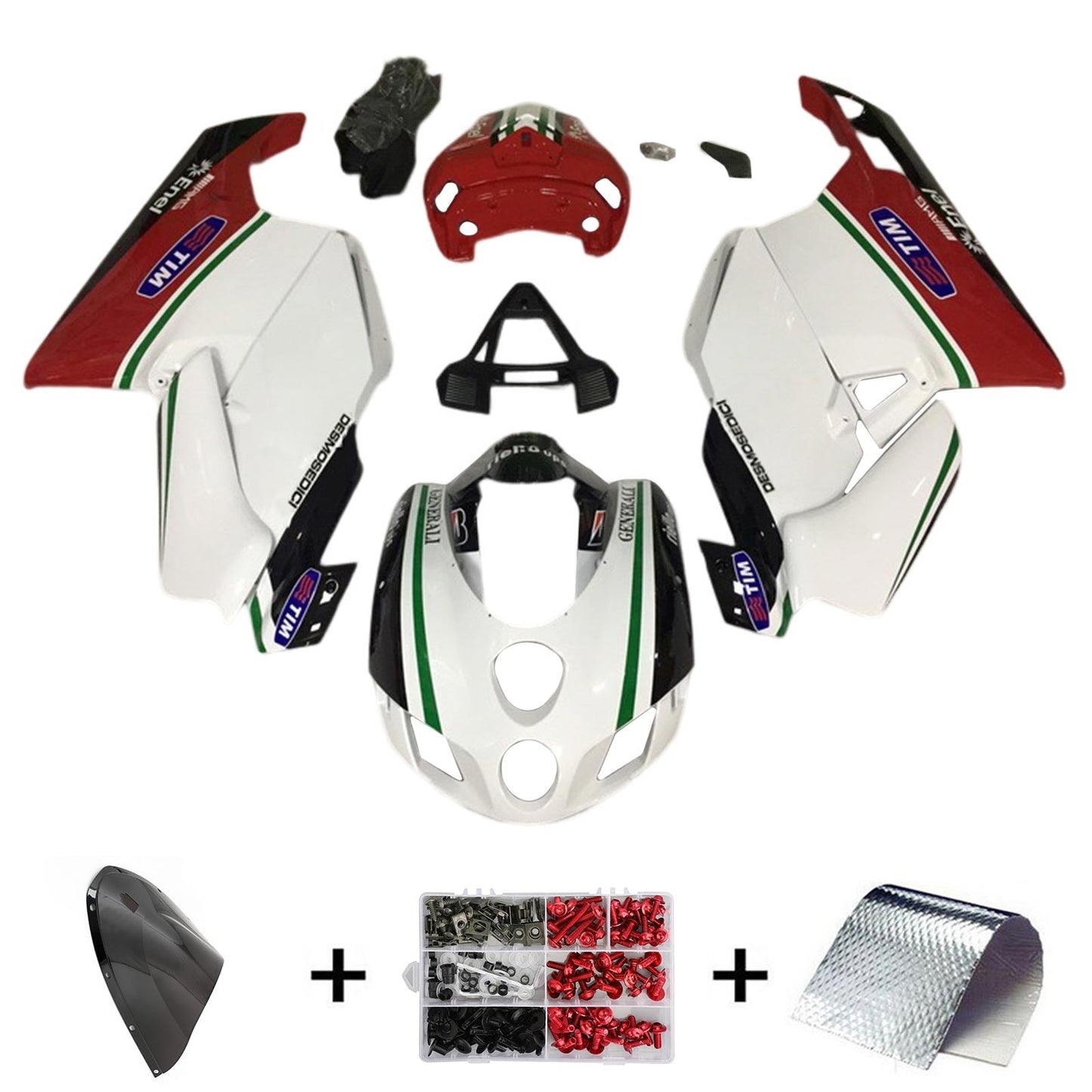 2003 2004 Ducati 999 749 Fairing Kit Bodywork ABS