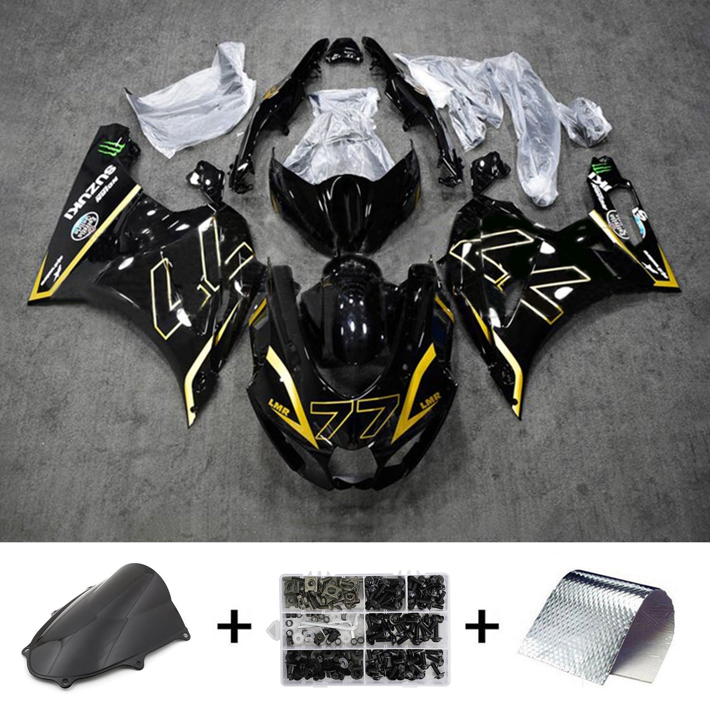 2017-2024 Suzuki GSXR1000 K17 Fairing Kit Bodywork Plastic ABS