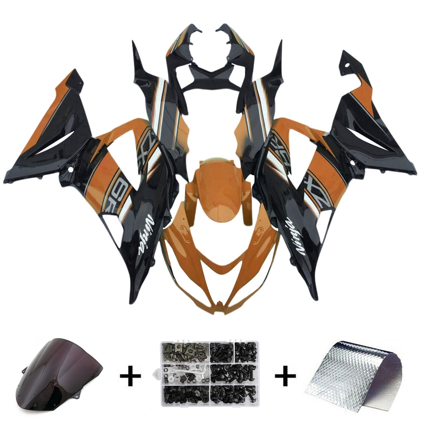 2013-2018 Kawasaki ZX6R 636 Fairing Kit Bodywork Plastic ABS