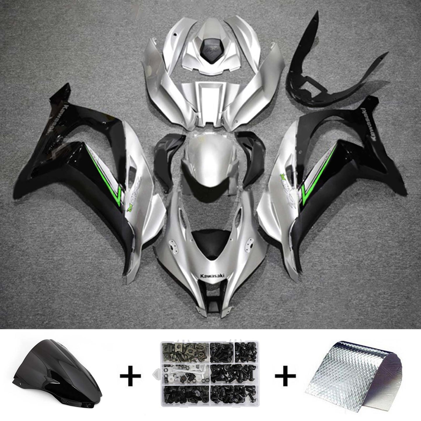 2016-2020 Kawasaki ZX10R Fairing Kit Bodywork Plastic ABS