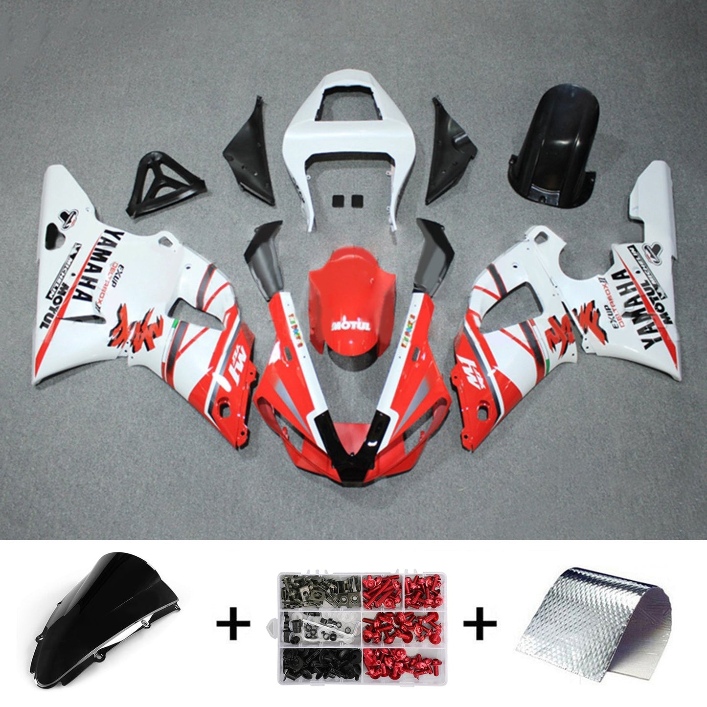 2000-2001 Yamaha YZF 1000 R1 Fairing Kit Bodywork Plastic ABS