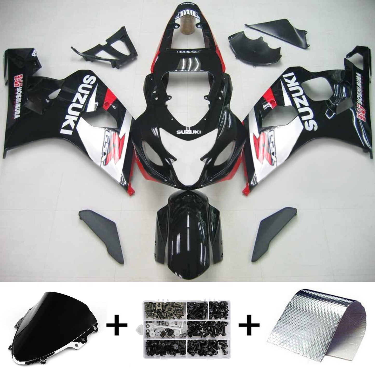2004-2005 Suzuki GSXR 600/750 Fairing Kit Bodywork Plastic ABS