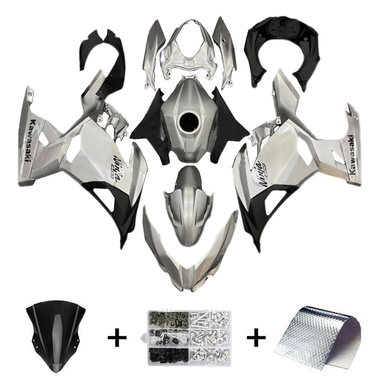 2018-2024 Kawasaki EX400 Ninja400 Fairing Kit Bodywork Plastic ABS
