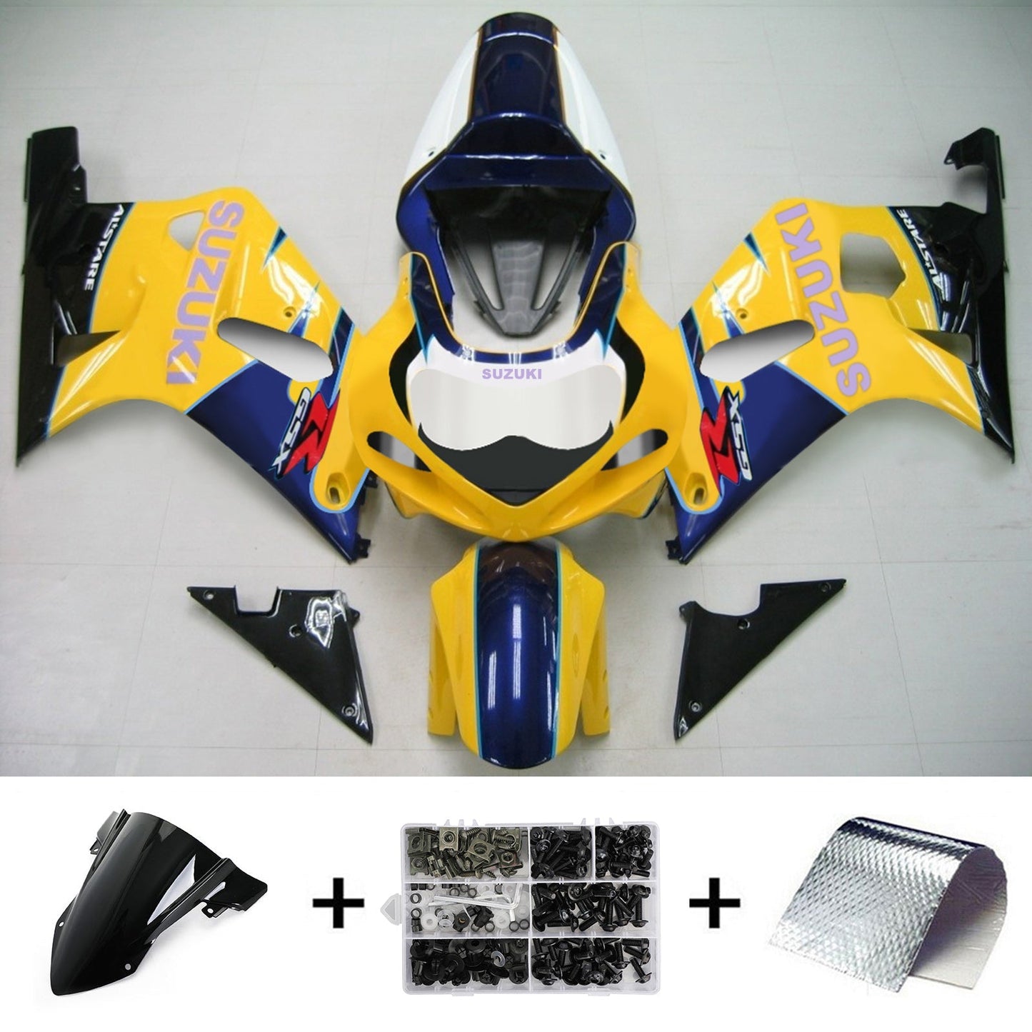 2001-2003 Suzuki GSXR750 Fairing Kit Bodywork Plastic ABS
