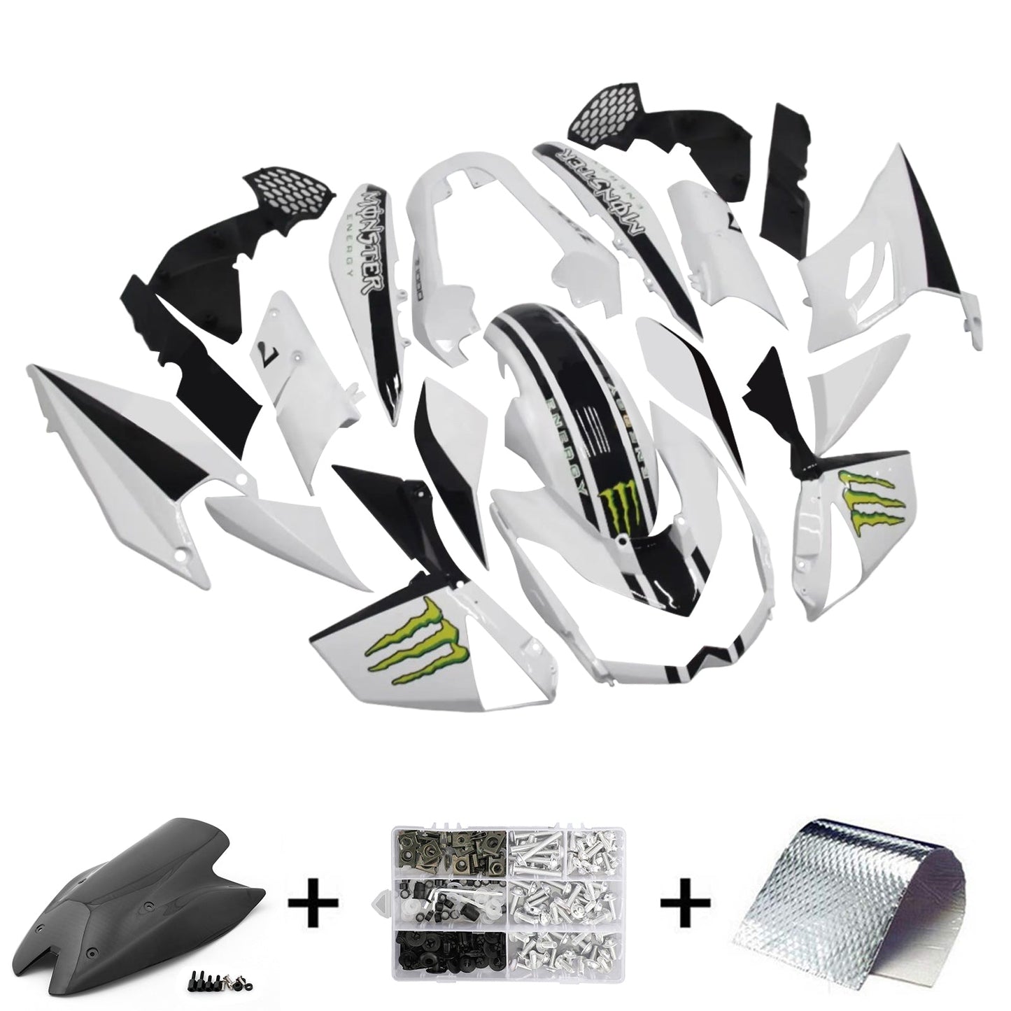 2010-2013 Kawasaki Z1000 Fairing Kit Bodywork Plastic ABS