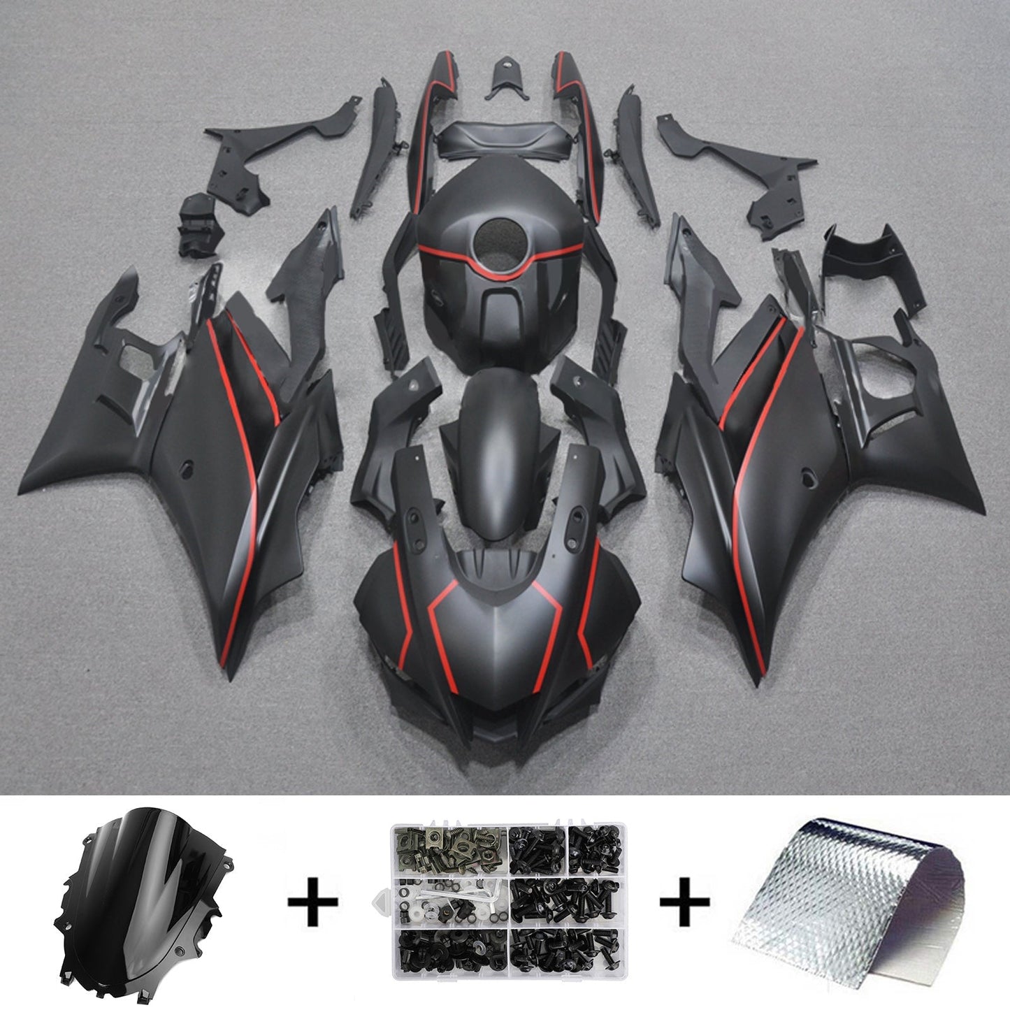 2019-2021 Yamaha YZF-R3 R25 Fairing Kit Bodywork Plastic ABS