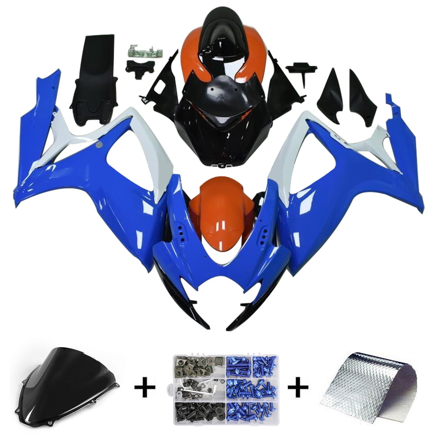 2006-2007 Suzuki GSXR 600/750 K6 Fairing Kit Bodywork Plastic ABS