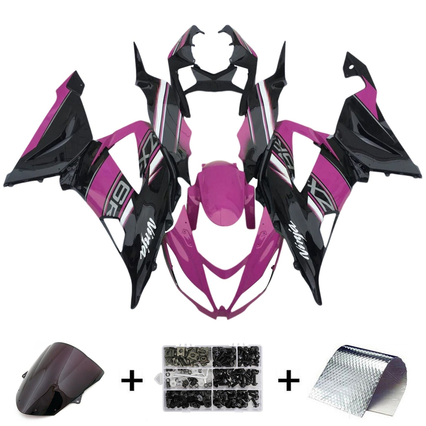 2013-2018 Kawasaki ZX6R 636 Fairing Kit Bodywork Plastic ABS