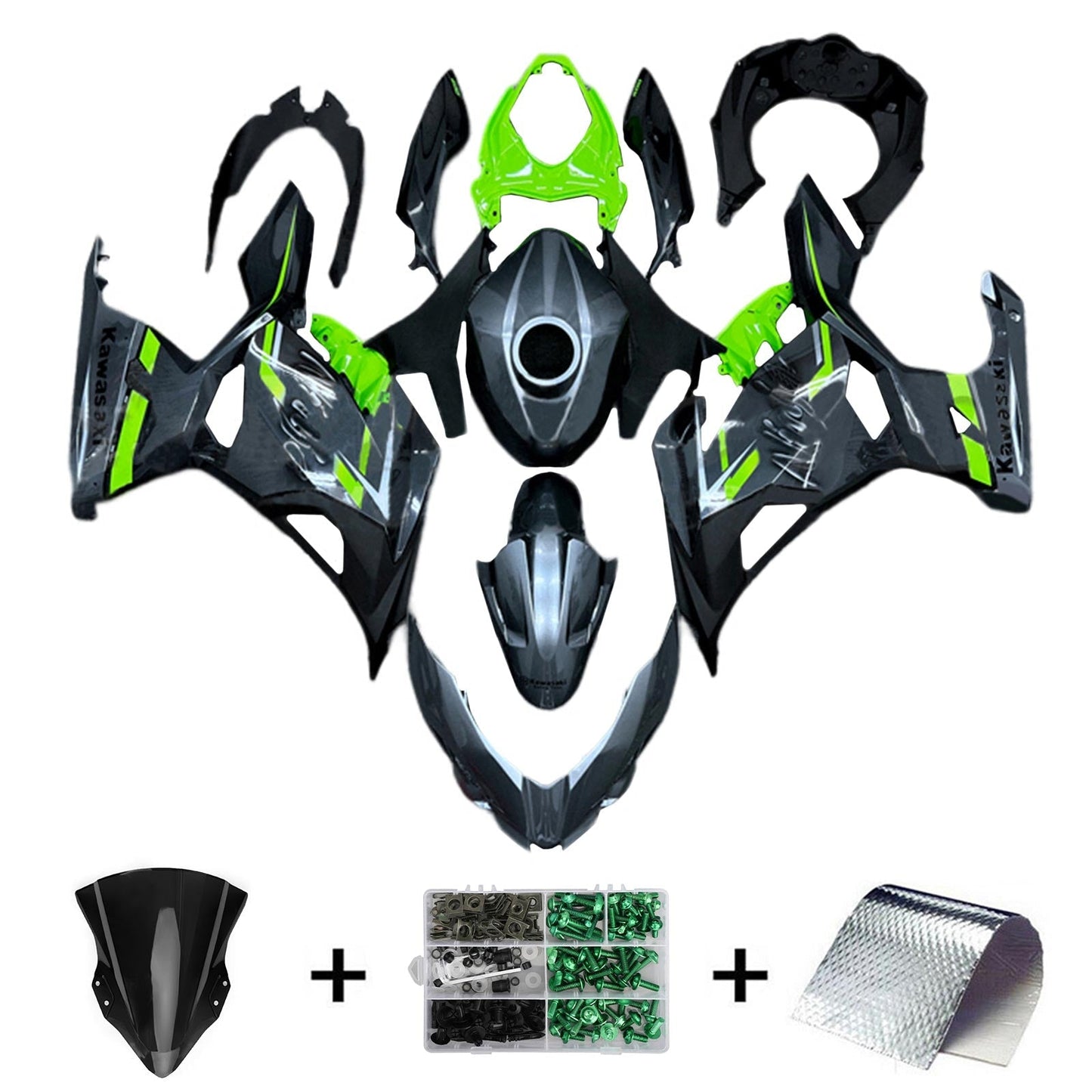 2018-2024 Kawasaki EX400 Ninja400 Fairing Kit Bodywork Plastic ABS