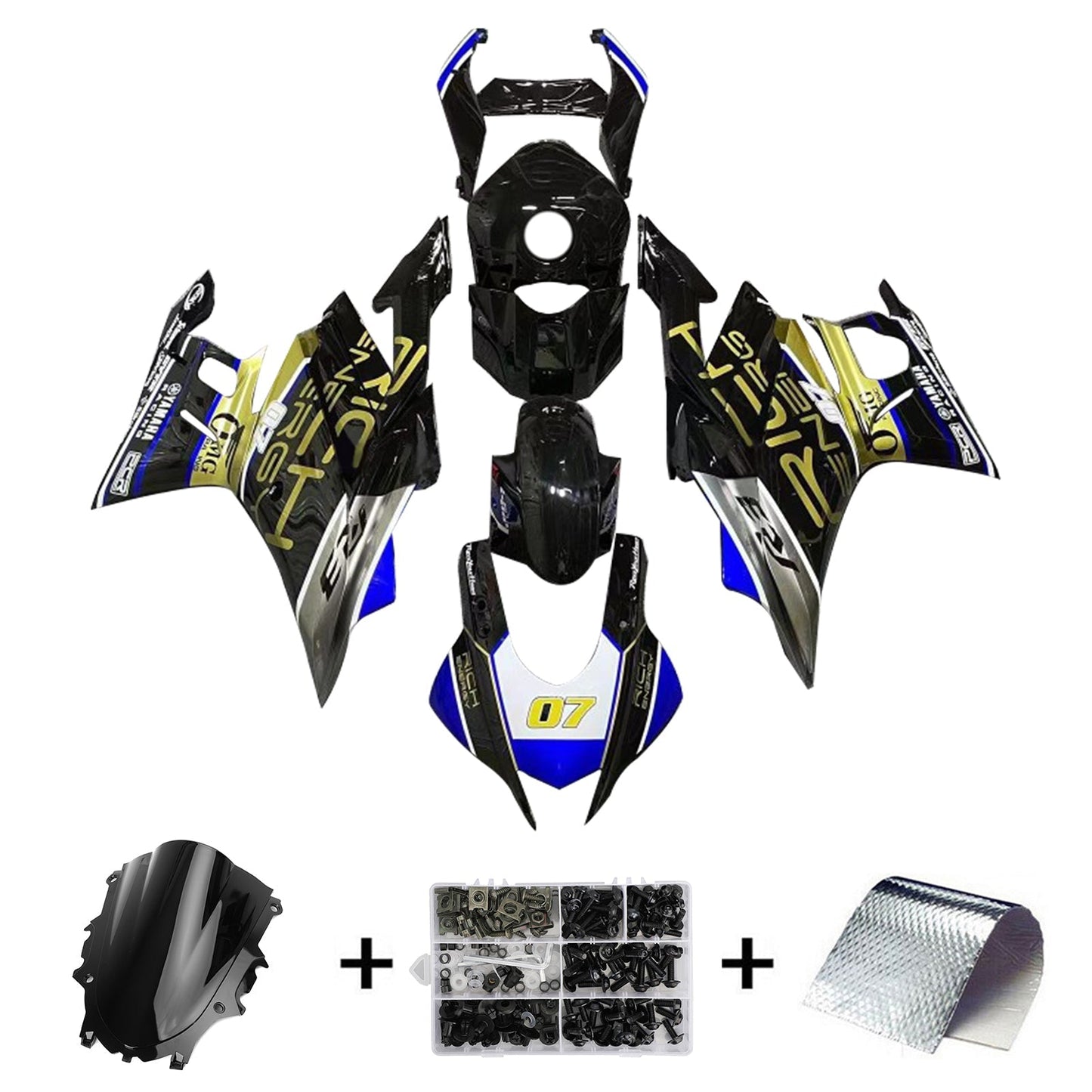 2022-2024 Yamaha YZF-R3 R25 Fairing Kit Bodywork Plastic ABS