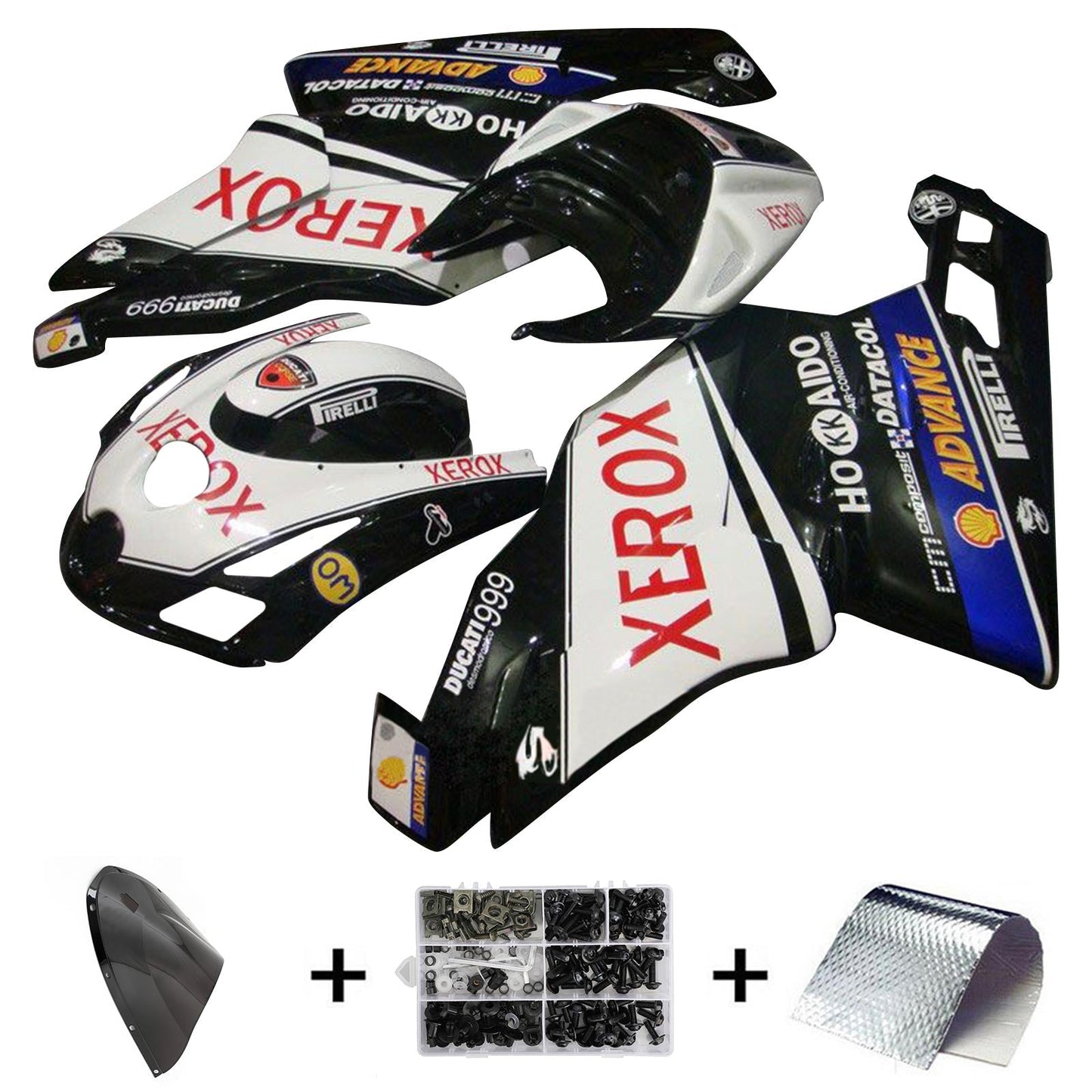 2003 2004 Ducati 999 749 Fairing Kit Bodywork ABS