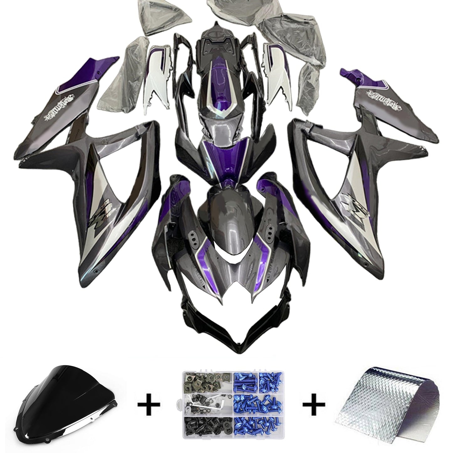 2008-2010 Suzuki GSXR 600/750 K8 Fairing Kit Bodywork Plastic ABS