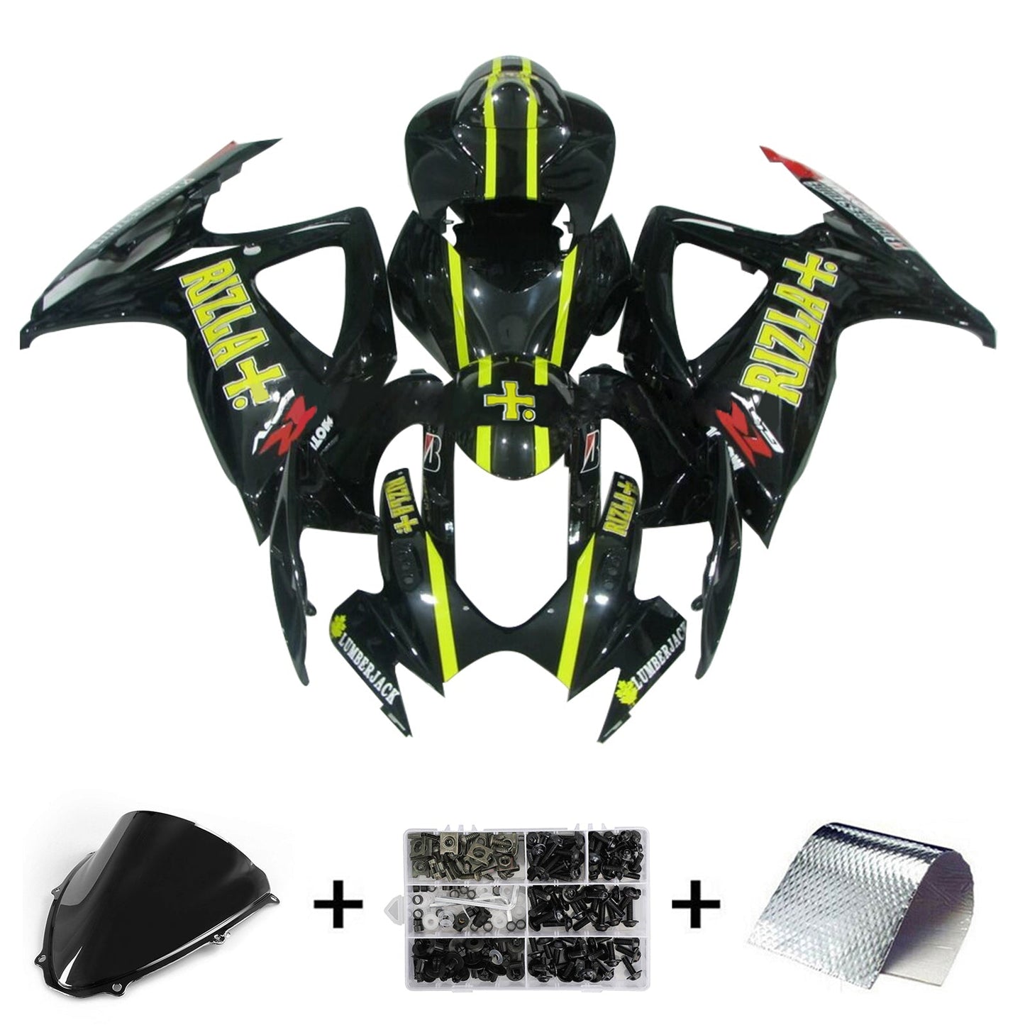 2006-2007 Suzuki GSXR 600/750 K6 Fairing Kit Bodywork Plastic ABS