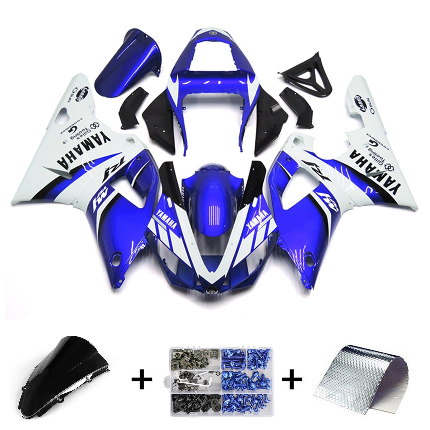 2000-2001 Yamaha YZF 1000 R1 Fairing Kit Bodywork Plastic ABS