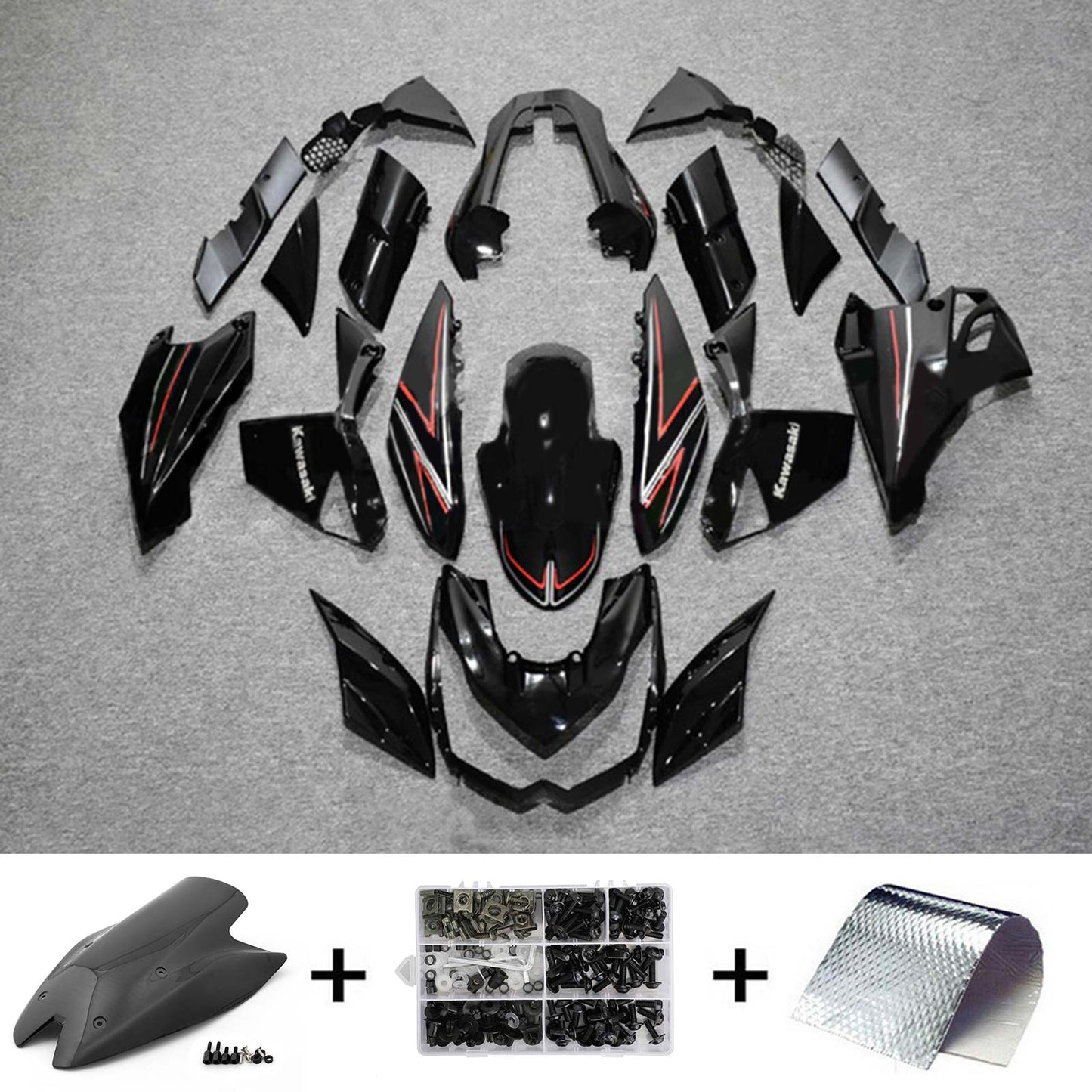 2010-2013 Kawasaki Z1000 Fairing Kit Bodywork Plastic ABS