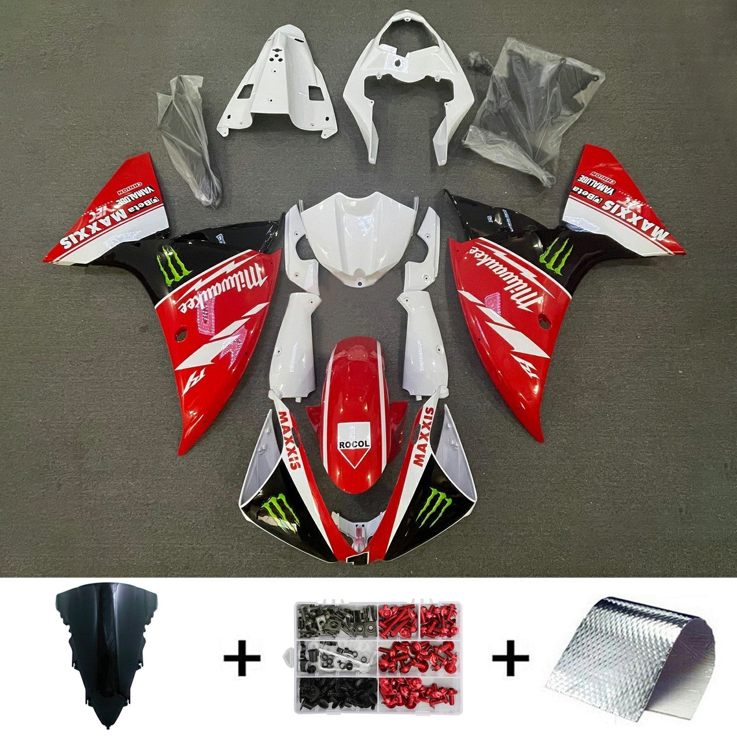 2009-2011 Yamaha YZF 1000 R1 Fairing Kit Bodywork Plastic ABS