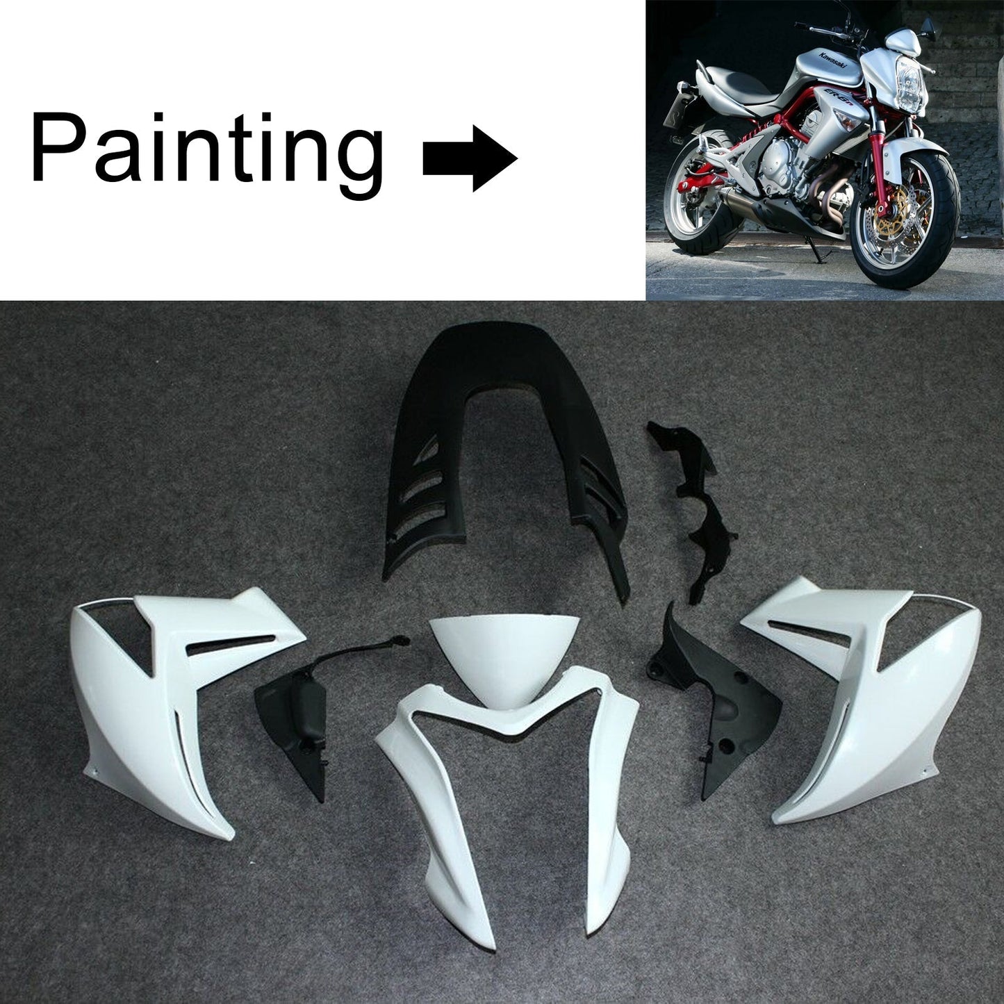 2009-2011 Kawasaki ER-6N ER6N Fairing Kit Bodywork