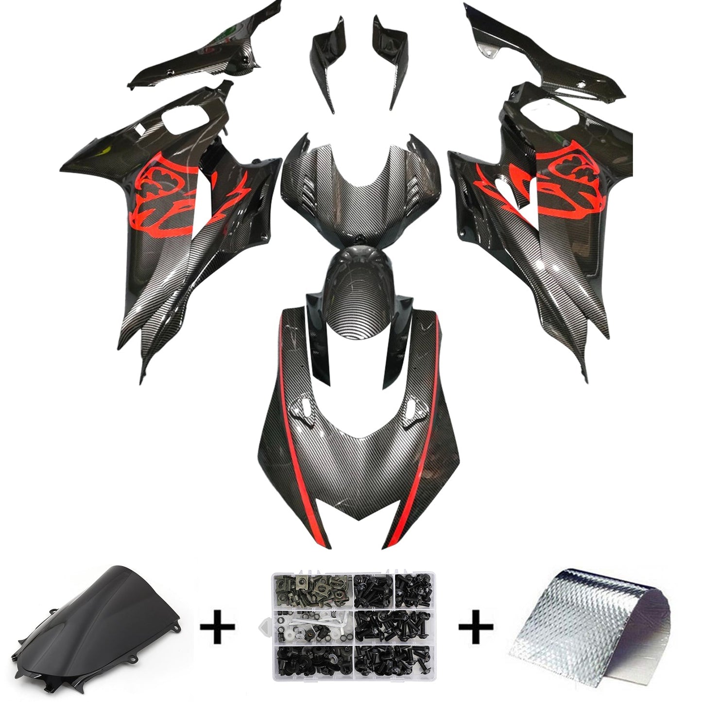 2017-2023 Yamaha YZF-R6 Fairing Kit Bodywork Plastic ABS