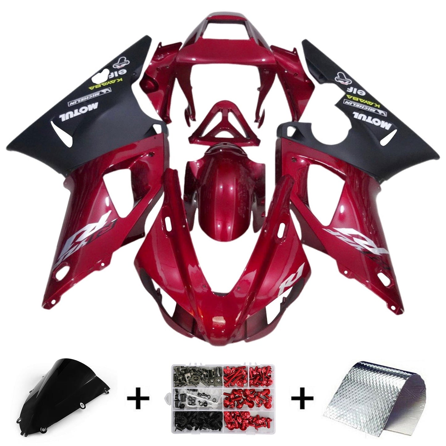 1998-1999 Yamaha YZF-R1 Fairing Kit Bodywork Plastic ABS