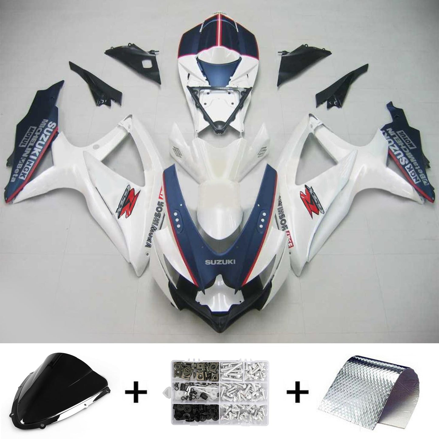 2008-2010 Suzuki GSXR 600/750 Fairing Kit Bodywork Plastic ABS K8