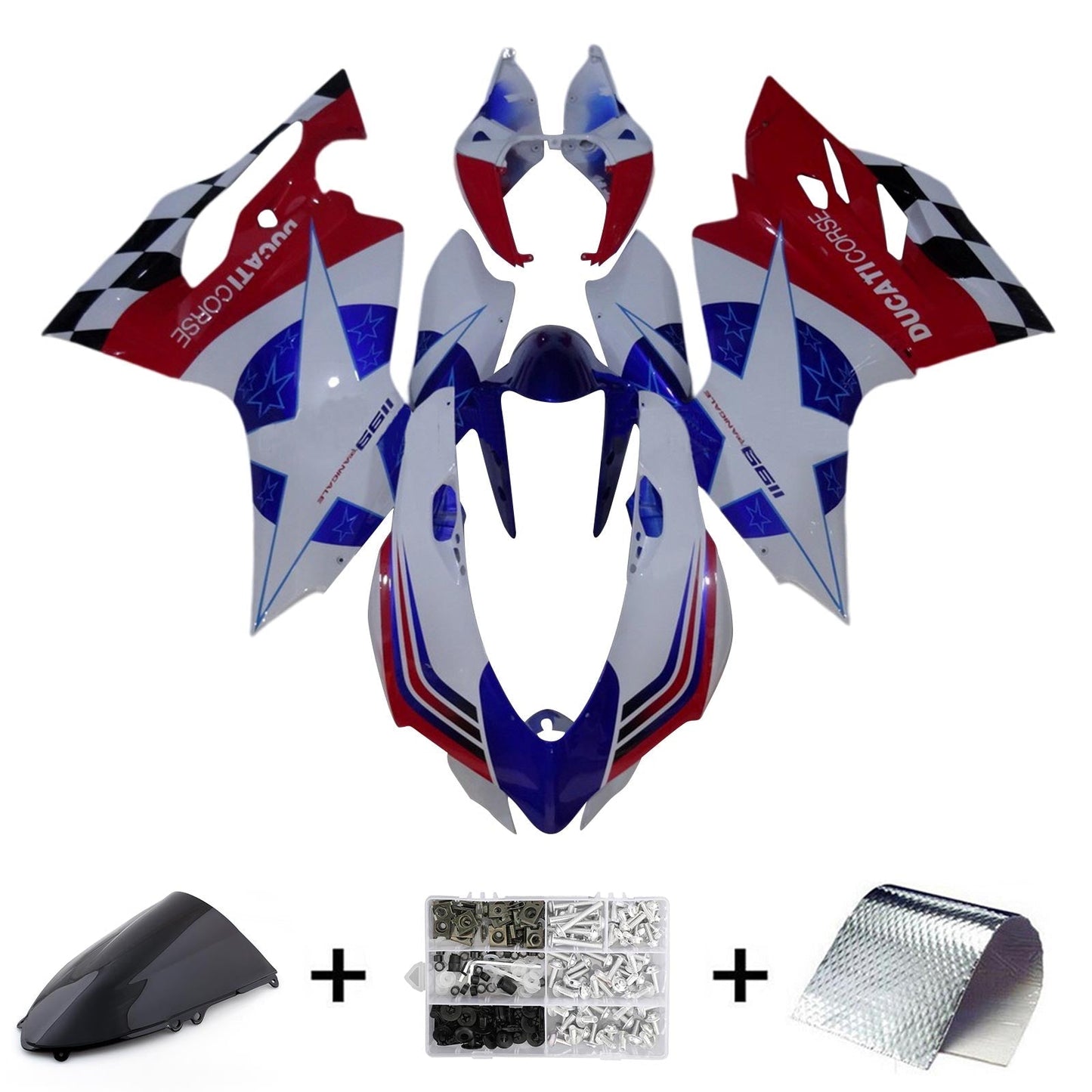 2012-2015 Ducati 1199 899 Fairing Kit Bodywork Plastic ABS