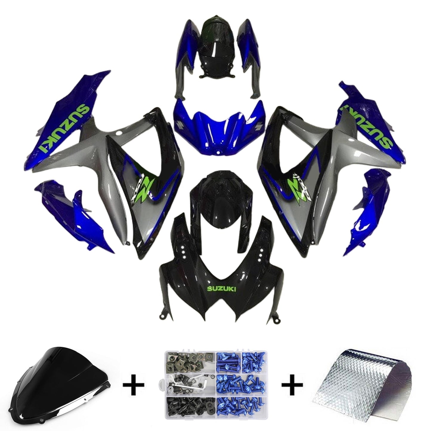 2008-2010 Suzuki GSXR 600/750 K8 Fairing Kit Bodywork Plastic ABS