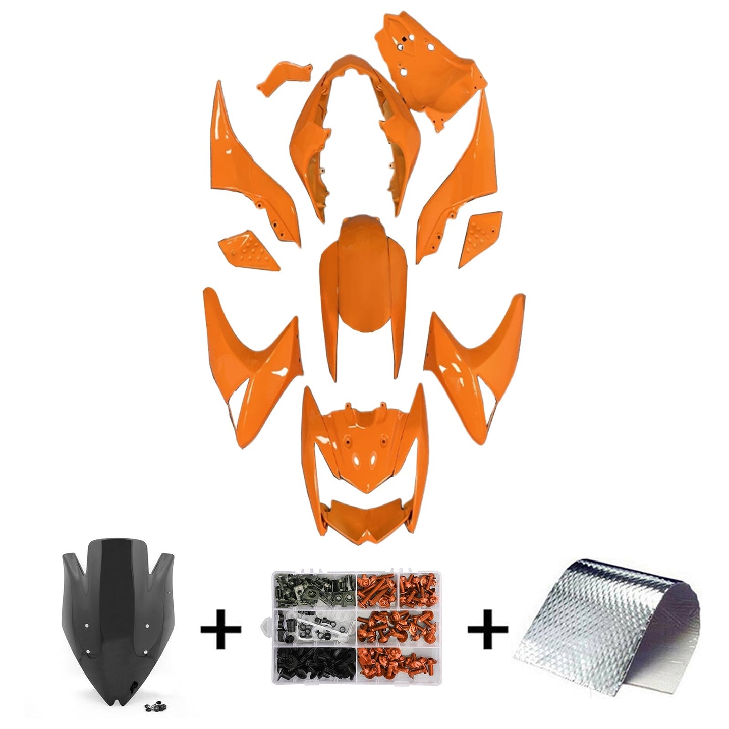 2007-2009 Kawasaki Z1000 Fairing Kit Bodywork Plastic ABS