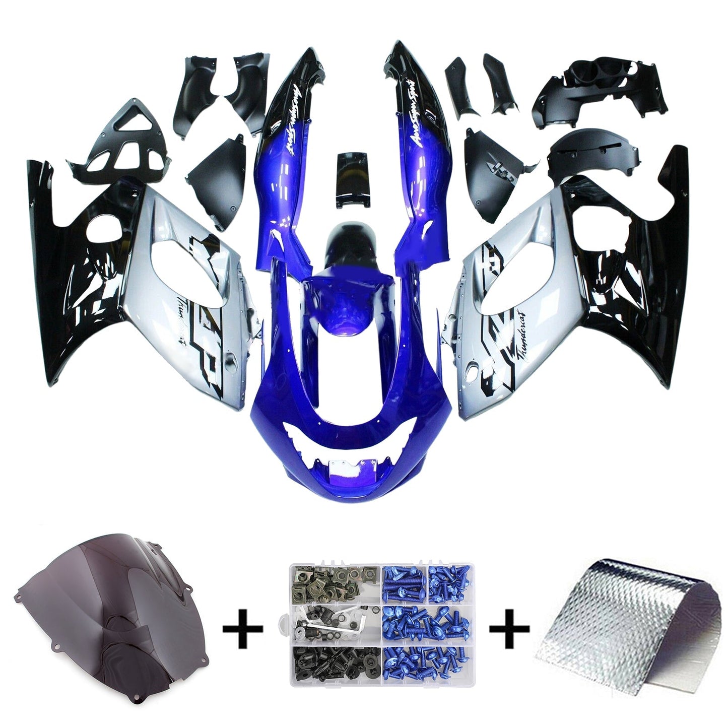 1996-2007 Yamaha YZF 600R Thundercat Fairing Kit Bodywork Plastic ABS