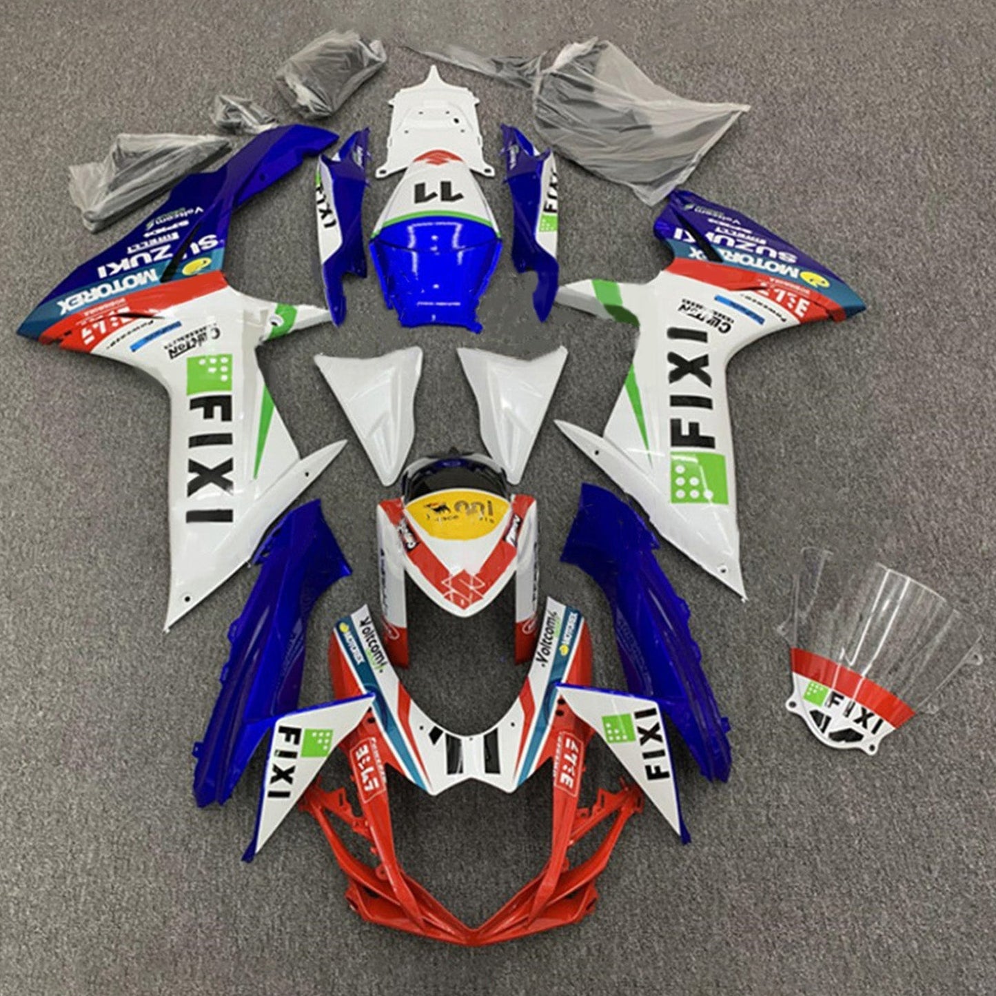 2011-2025 Suzuki GSXR 600/750 K11 Fairing Kit Bodywork Plastic ABS