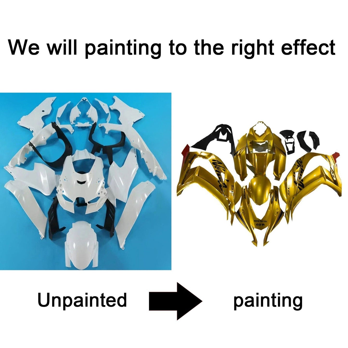 2021-2025 Kawasaki ZX-10R ZX-10RR Fairing Kit Bodywork ABS